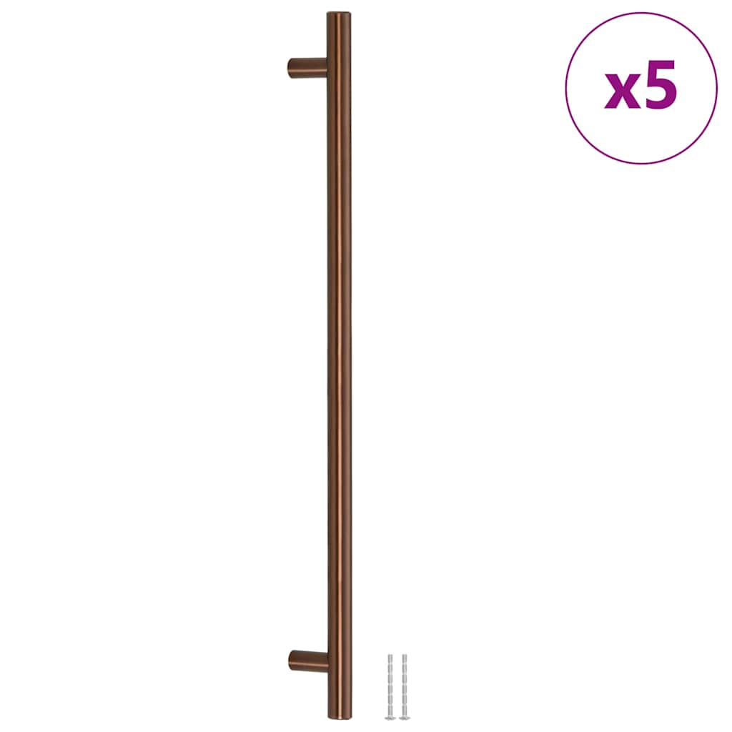 Möbelgriffe 5 Stk. Bronzen 480 mm Edelstahl