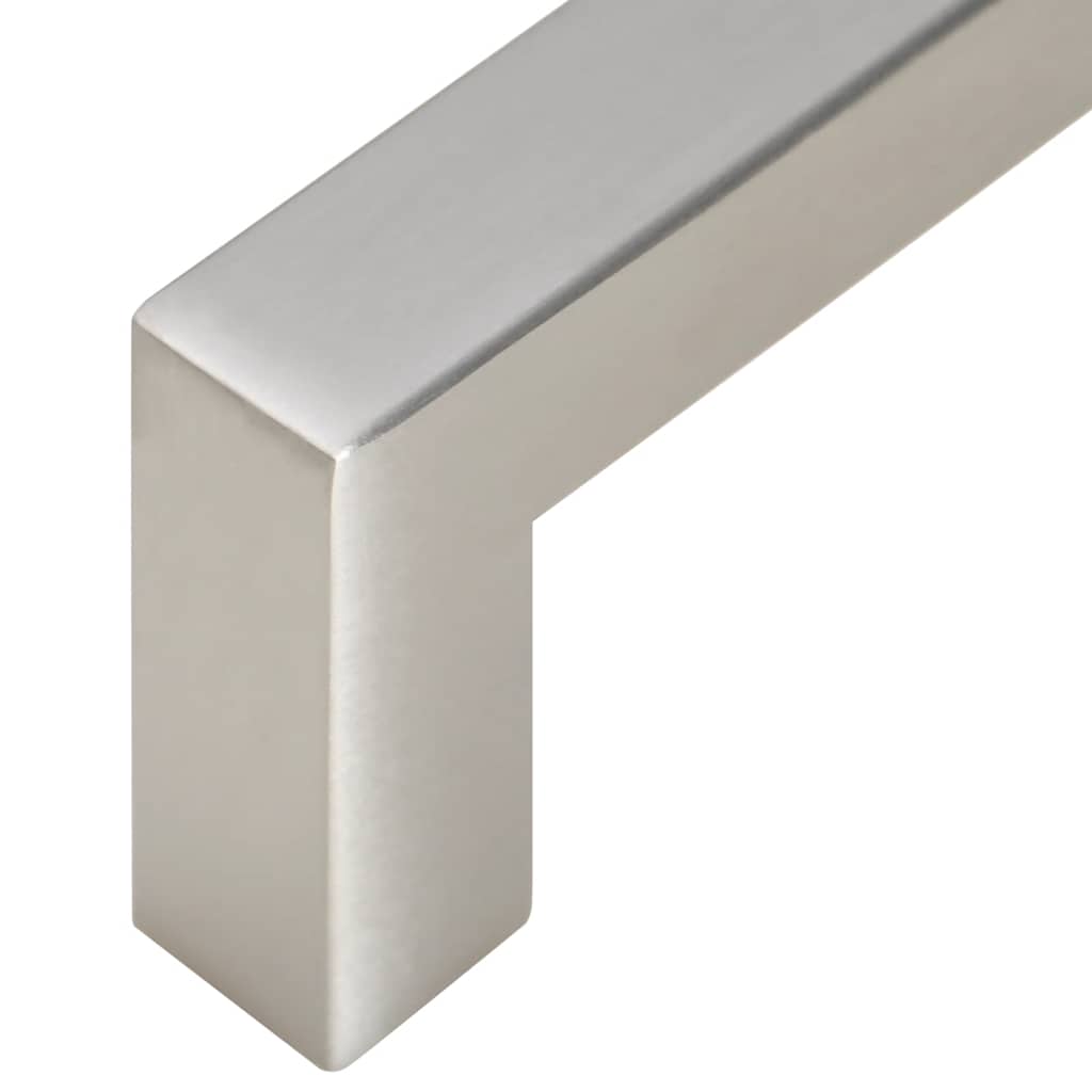 Möbelgriffe 10 Stk. Silbern 64 mm Edelstahl
