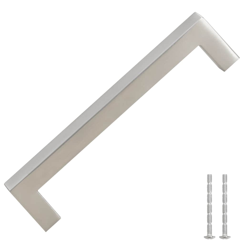 Möbelgriffe 10 Stk. Silbern 128 mm Edelstahl