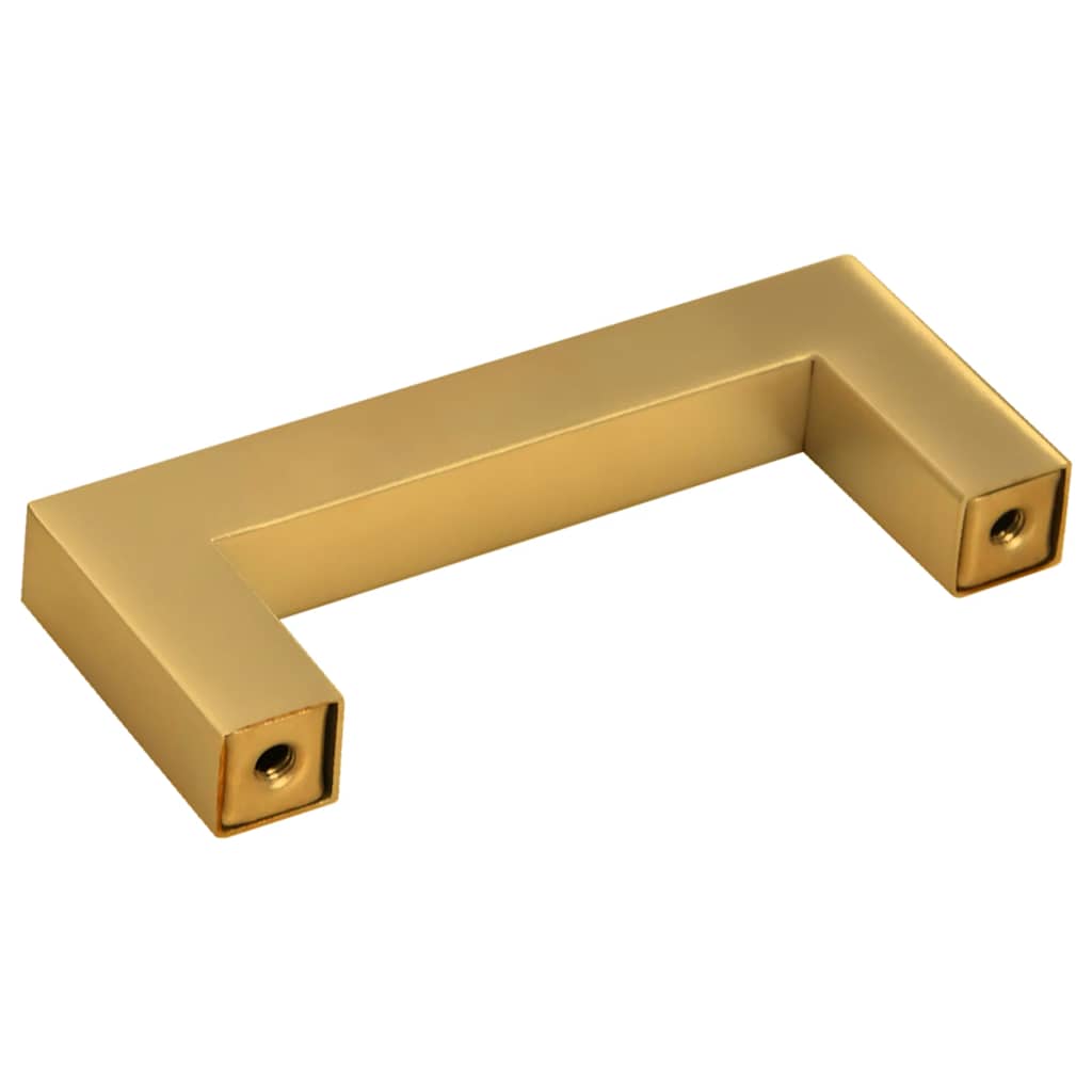Möbelgriffe 10 Stk. Golden 64 mm Edelstahl