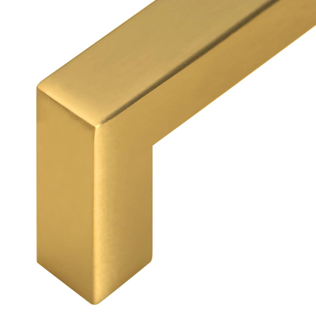 Möbelgriffe 10 Stk. Golden 128 mm Edelstahl
