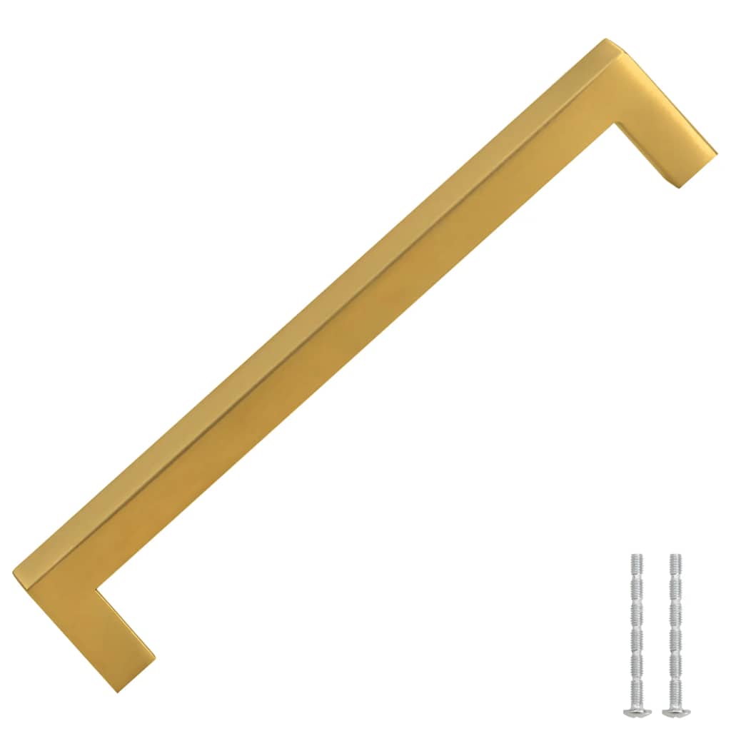 Möbelgriffe 10 Stk. Golden 160 mm Edelstahl