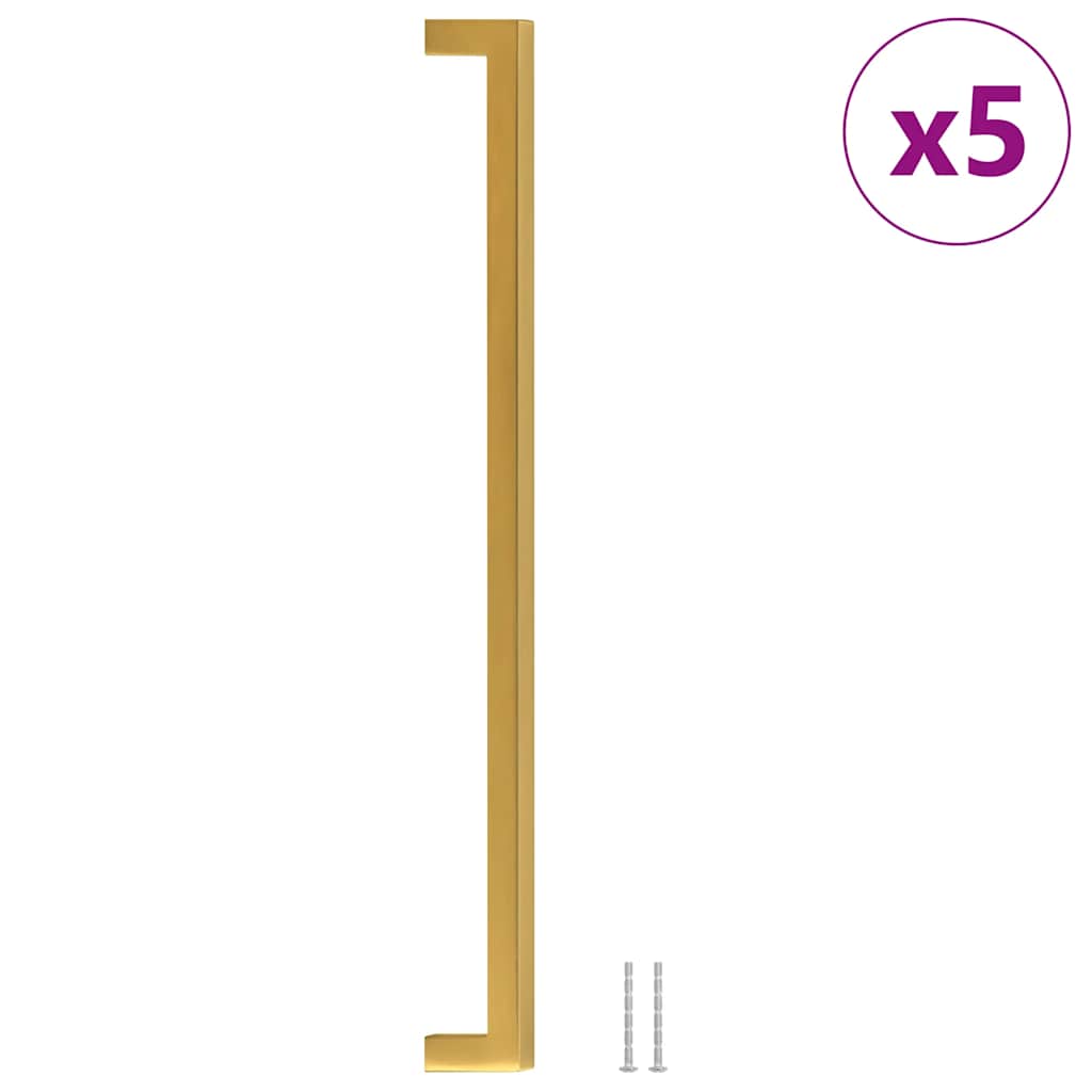 Möbelgriffe 5 Stk. Golden 320 mm Edelstahl