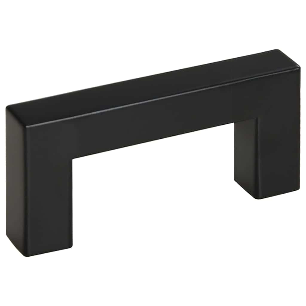 Möbelgriffe 10 Stk. Schwarz 64 mm Edelstahl