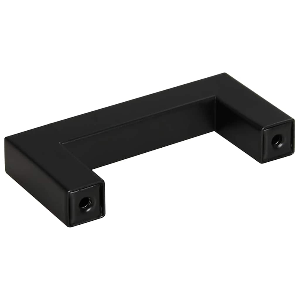 Möbelgriffe 10 Stk. Schwarz 64 mm Edelstahl