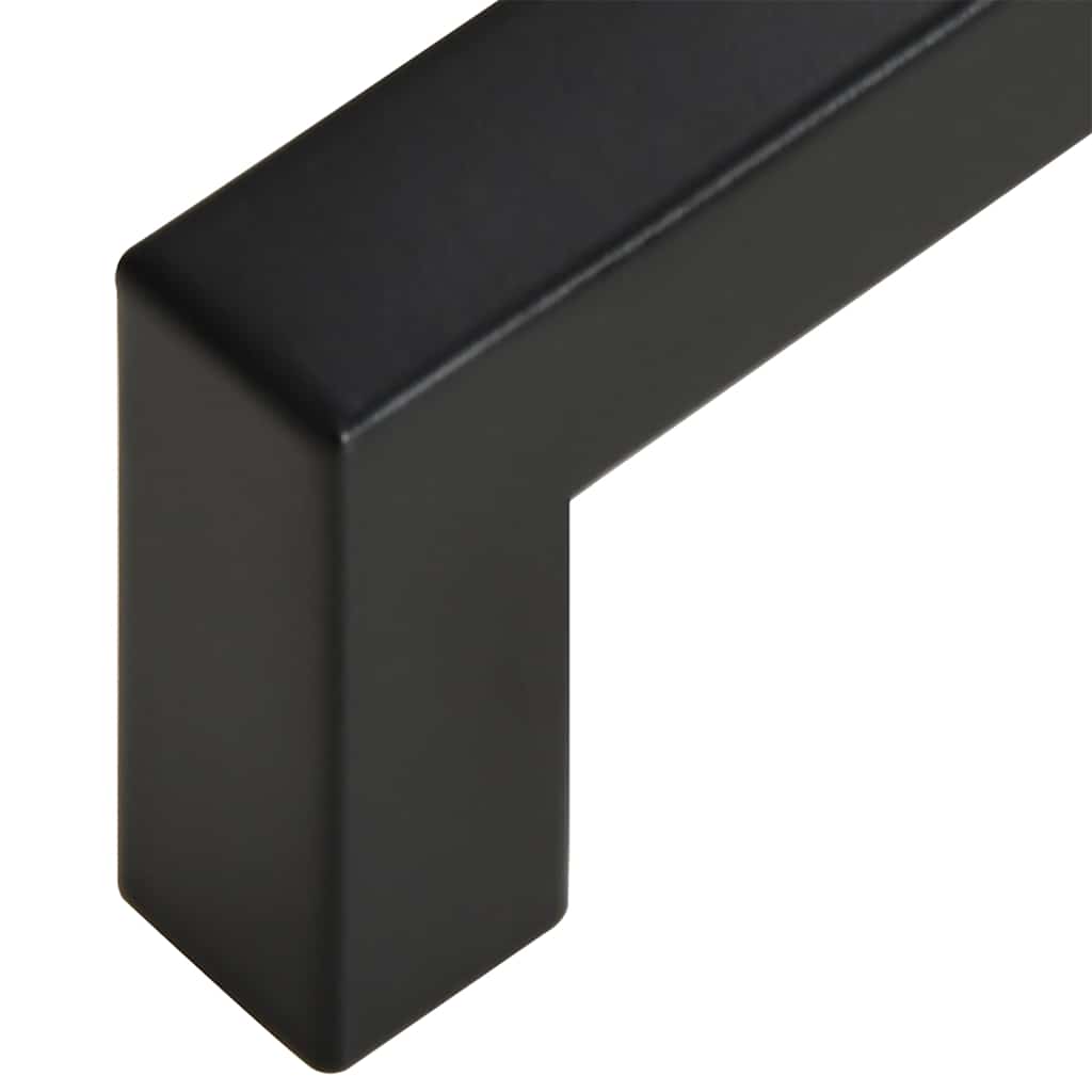 Möbelgriffe 10 Stk. Schwarz 96 mm Edelstahl