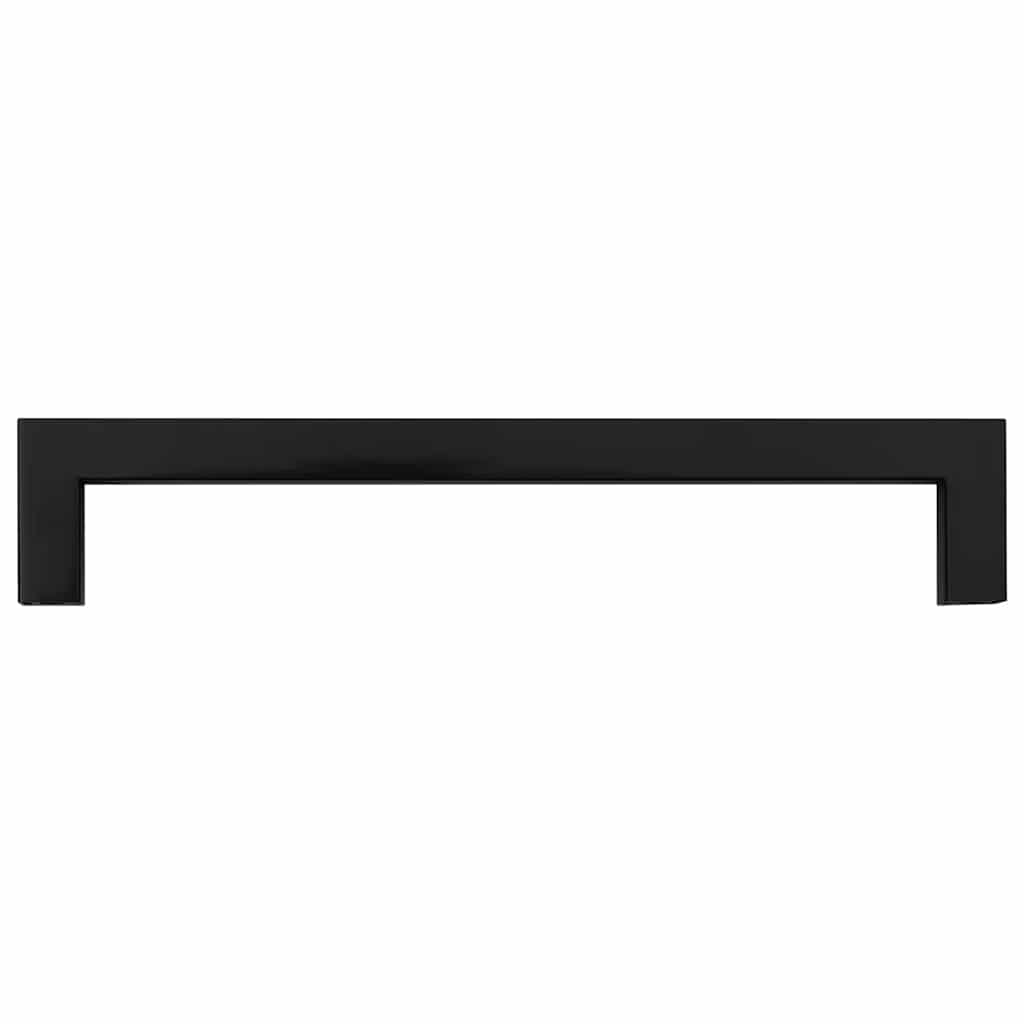 Möbelgriffe 10 Stk. Schwarz 160 mm Edelstahl