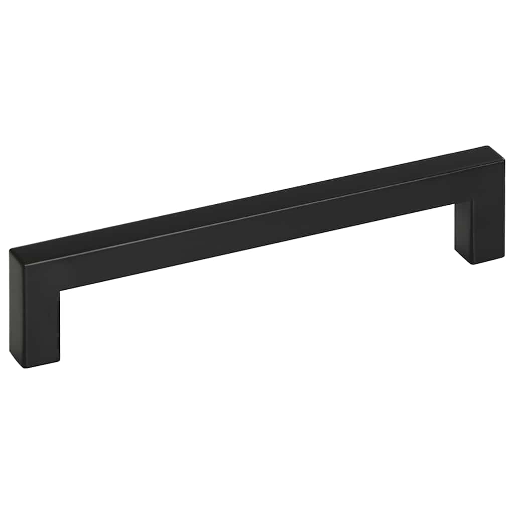 Möbelgriffe 10 Stk. Schwarz 160 mm Edelstahl