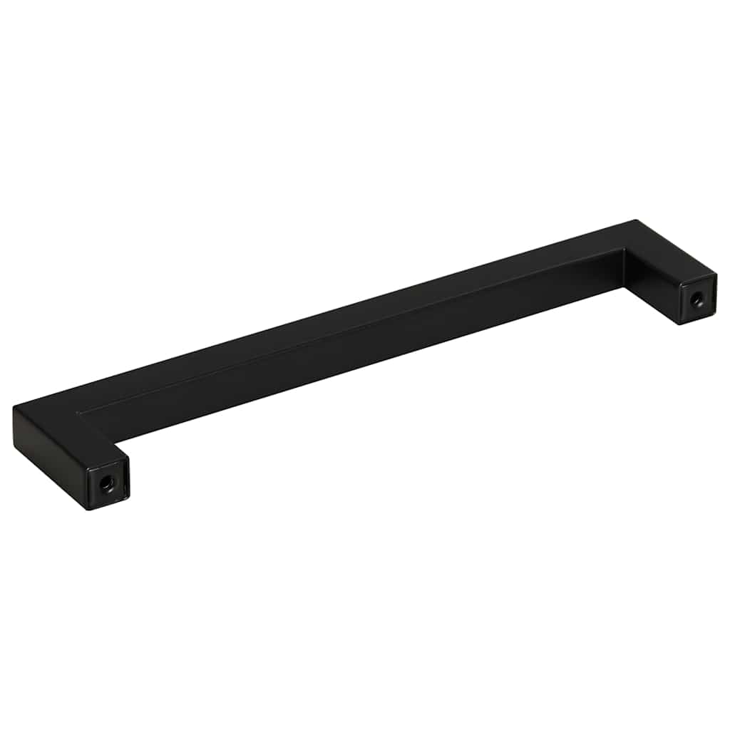 Möbelgriffe 10 Stk. Schwarz 160 mm Edelstahl