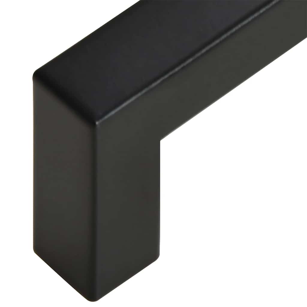 Möbelgriffe 10 Stk. Schwarz 160 mm Edelstahl