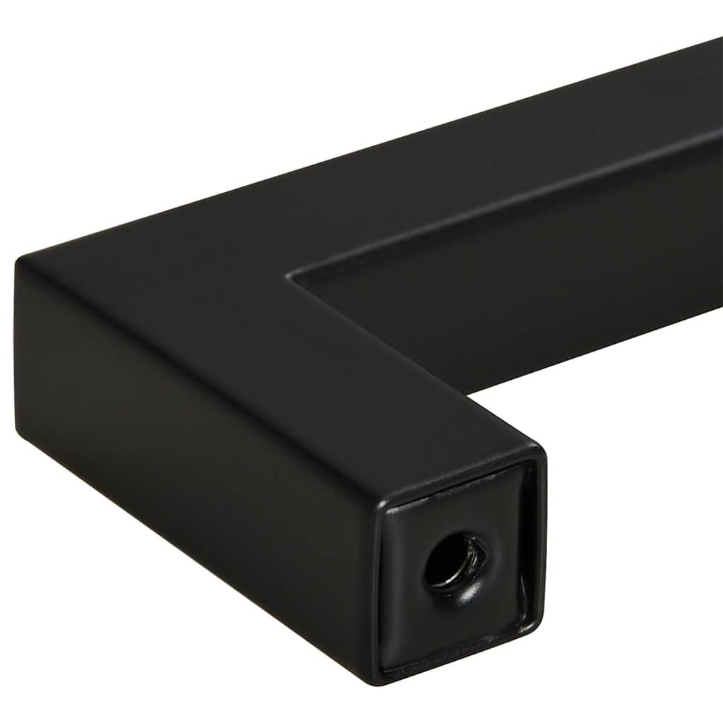 Möbelgriffe 5 Stk. Schwarz 480 mm Edelstahl