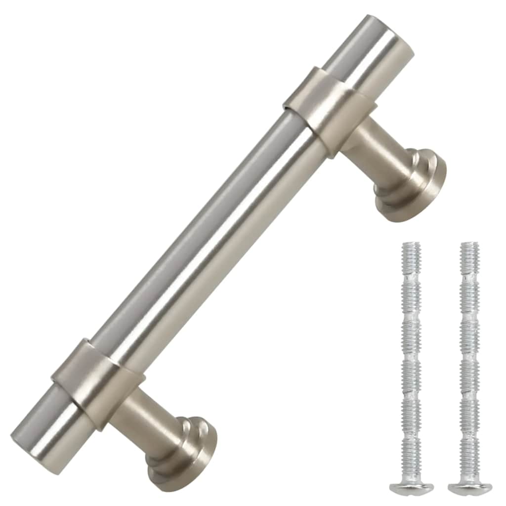 Möbelgriffe 10 Stk. Silbern 64 mm Edelstahl