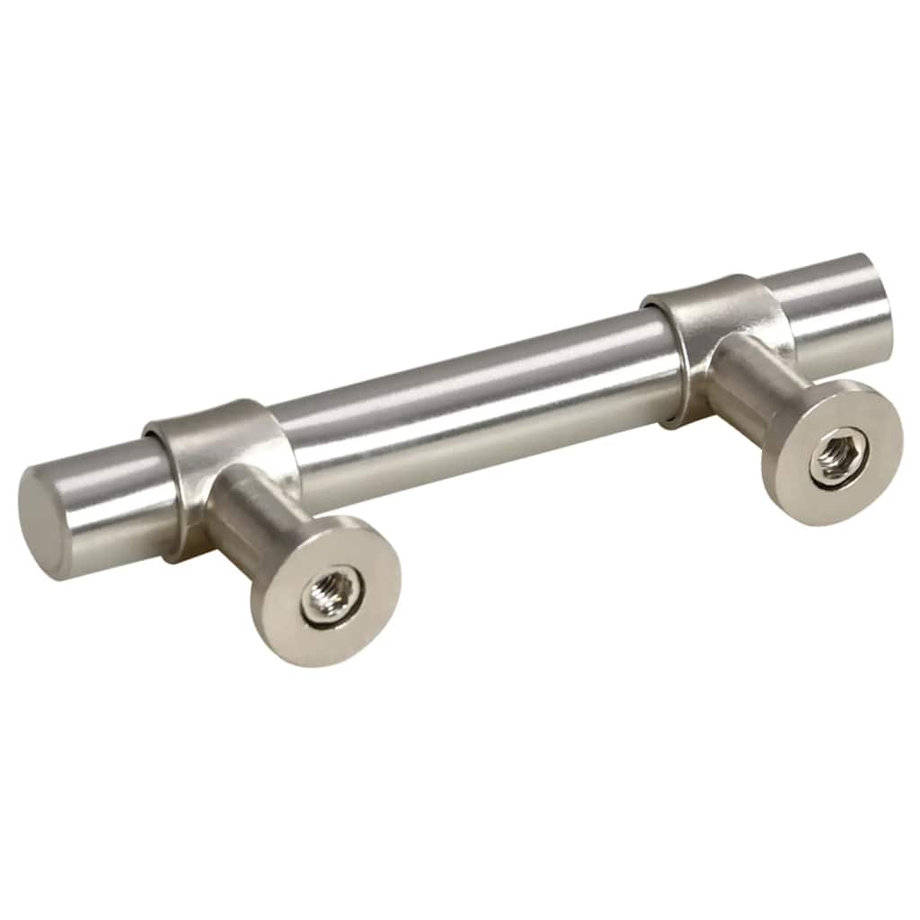 Möbelgriffe 10 Stk. Silbern 64 mm Edelstahl