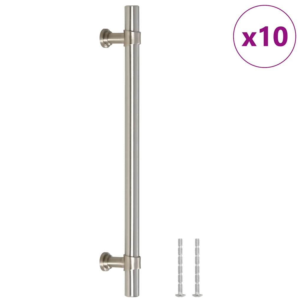 Möbelgriffe 10 Stk. Silbern 160 mm Edelstahl