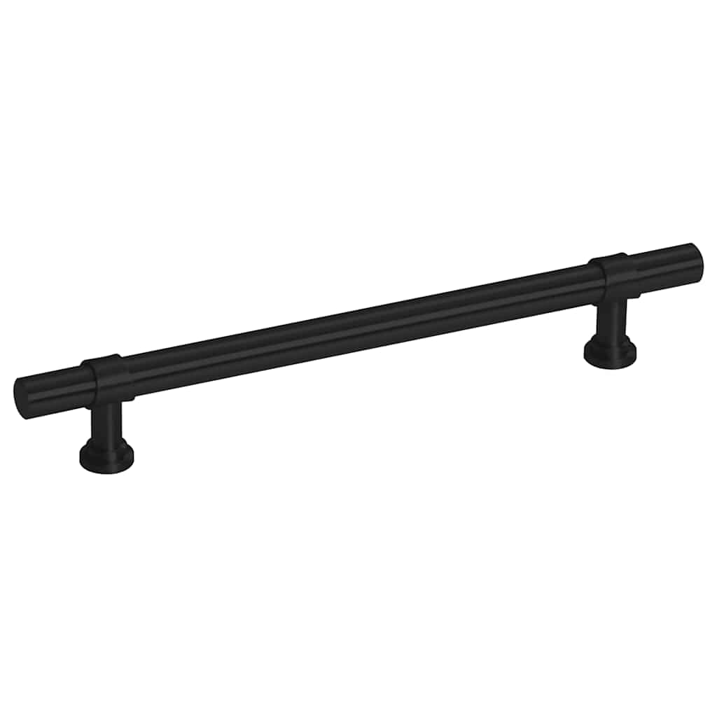 Möbelgriffe 10 Stk. Schwarz 128 mm Edelstahl