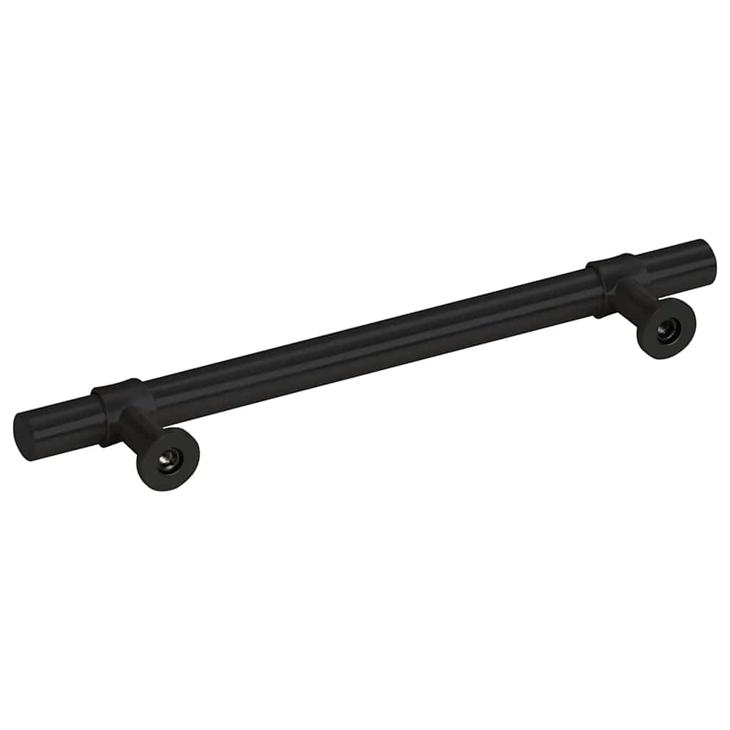 Möbelgriffe 10 Stk. Schwarz 128 mm Edelstahl