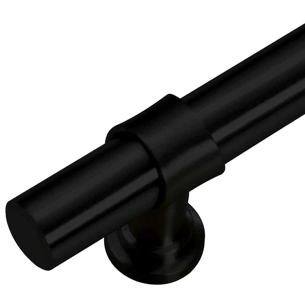 Möbelgriffe 5 Stk. Schwarz 192 mm Edelstahl