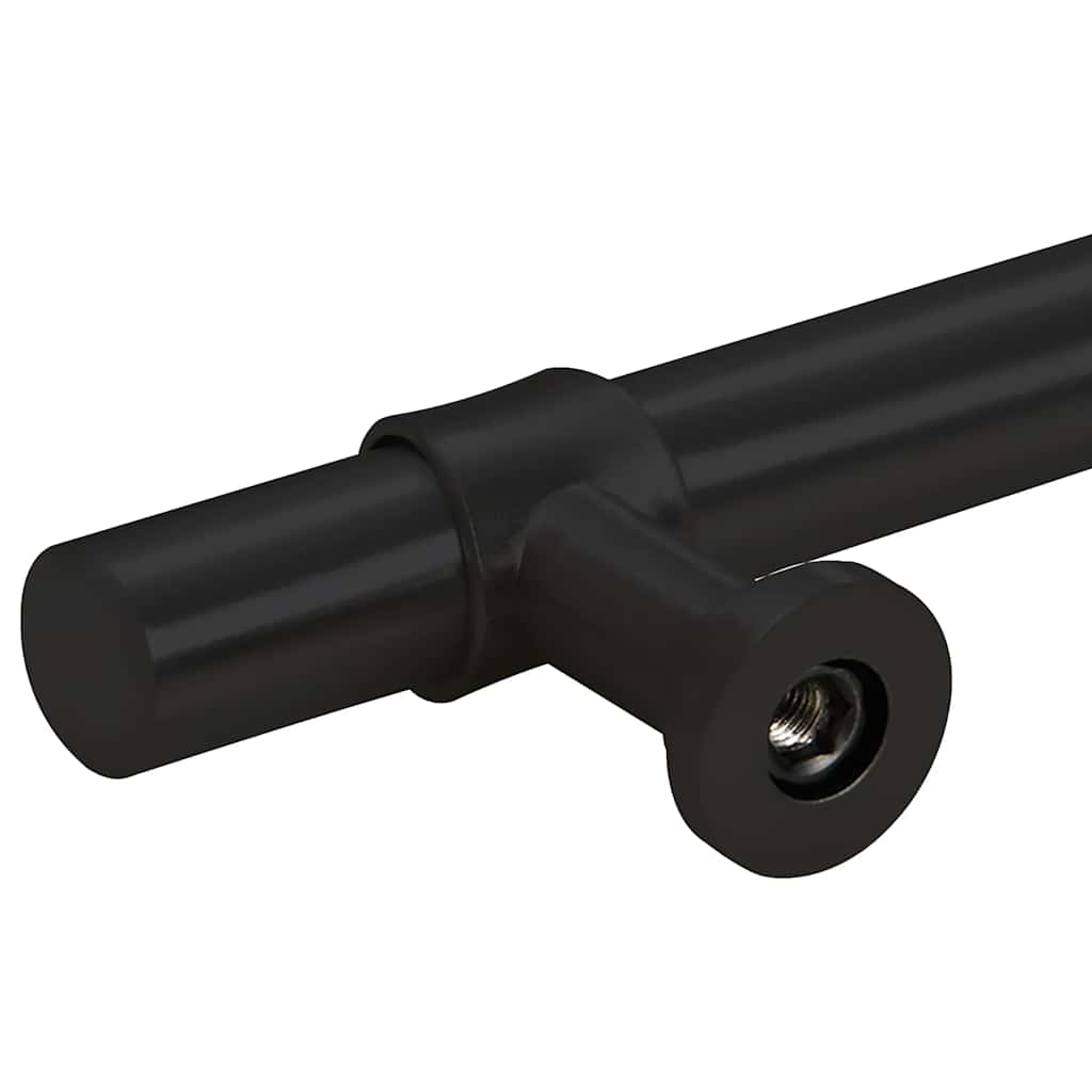 Möbelgriffe 5 Stk. Schwarz 480 mm Edelstahl