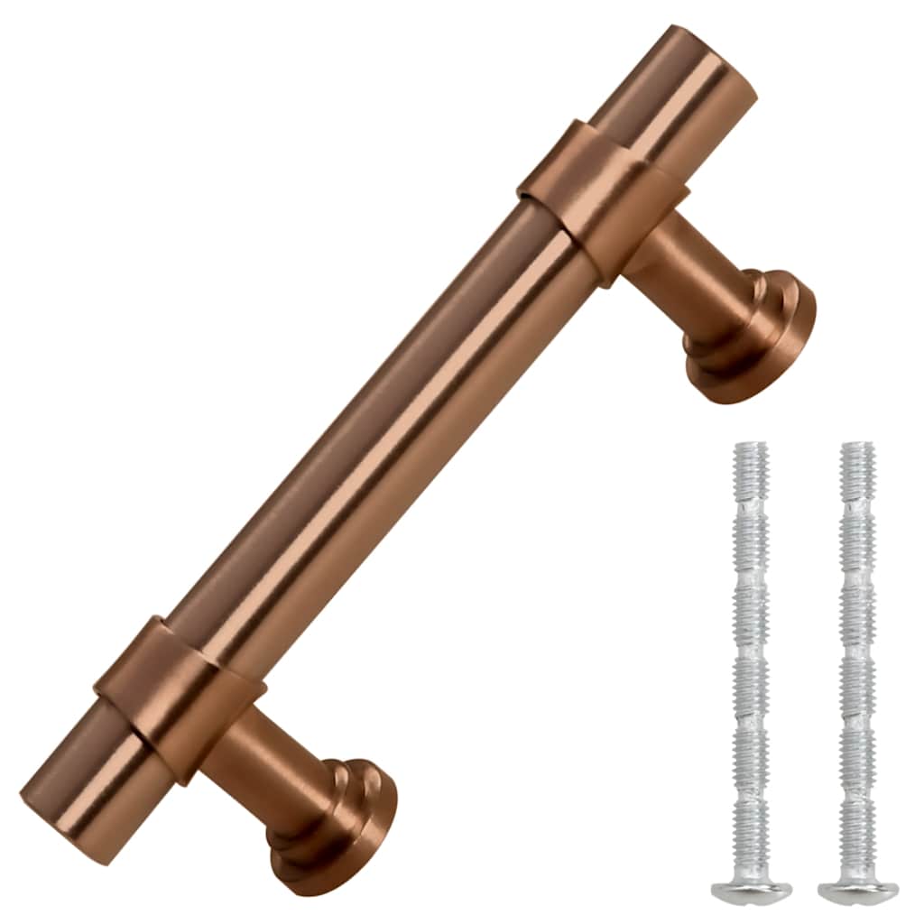 Möbelgriffe 10 Stk. Bronzen 64 mm Edelstahl