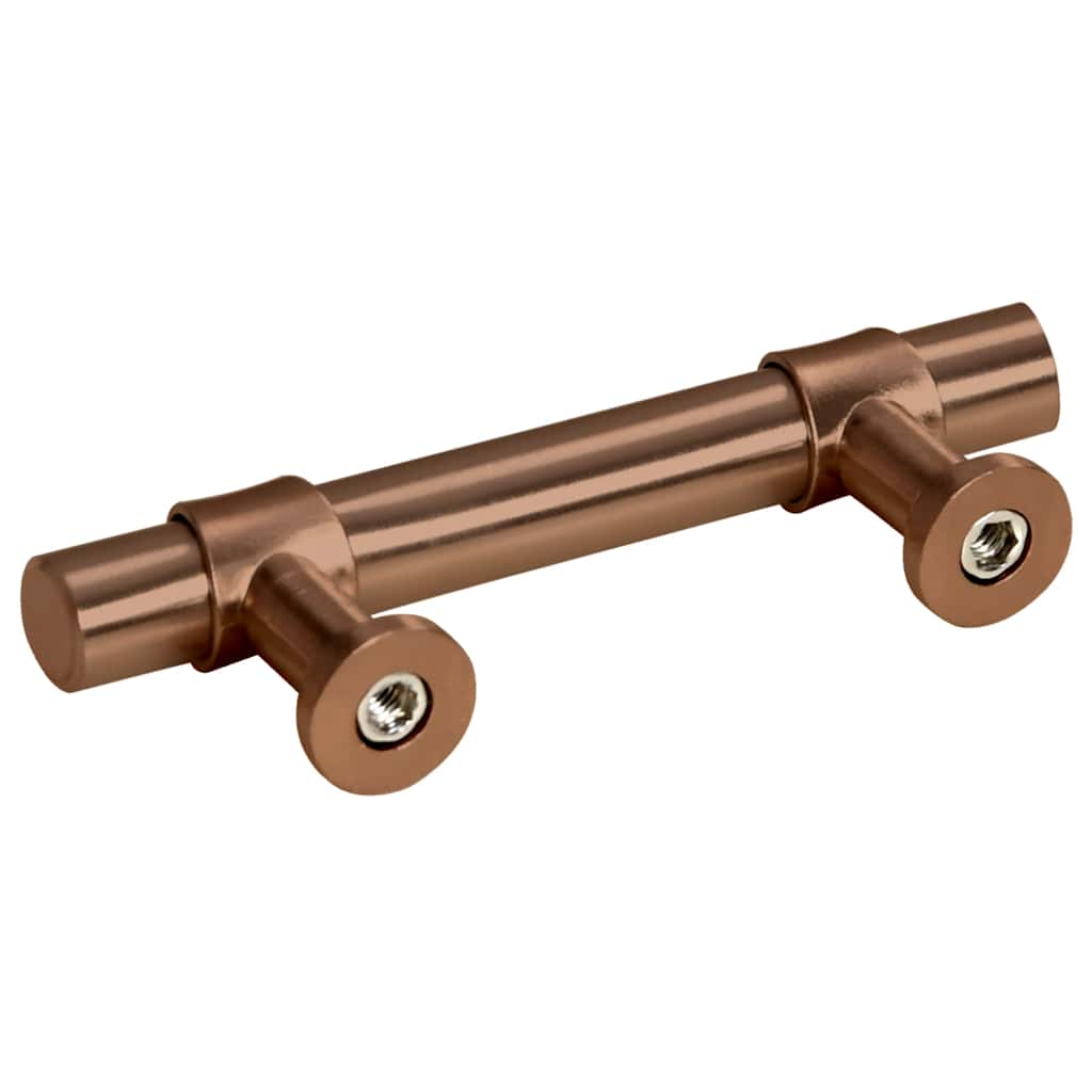 Möbelgriffe 10 Stk. Bronzen 64 mm Edelstahl
