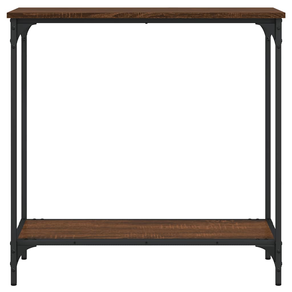 Konsolentisch Braun Eichen-Optik 75x30,5x75 cm Holzwerkstoff