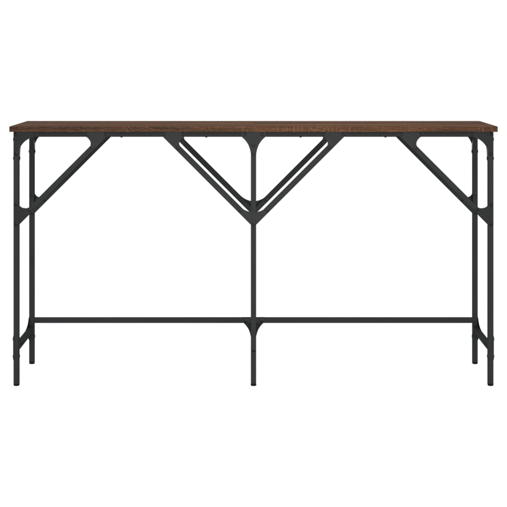 Konsolentisch Braun Eichen-Optik 140x29x75 cm Holzwerkstoff