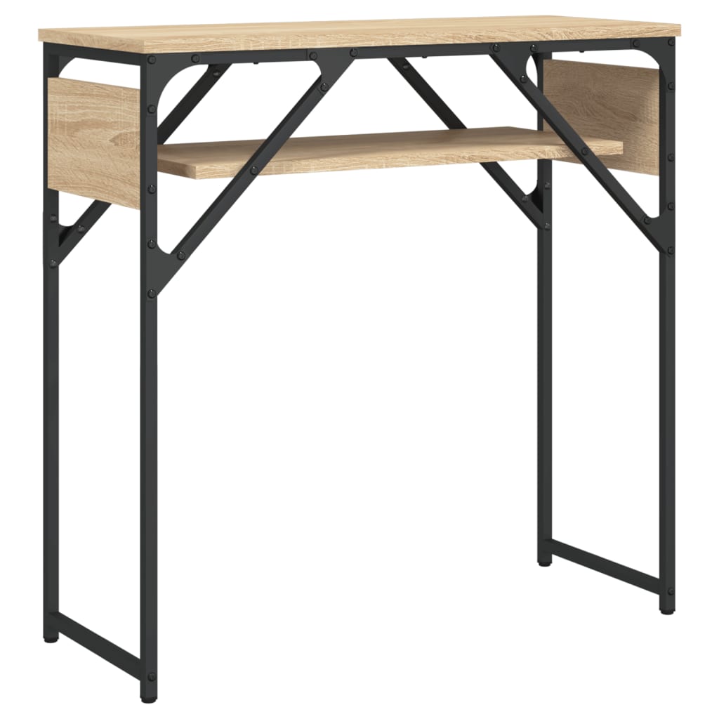 Konsolentisch mit Ablage Sonoma-Eiche 75x30x75cm Holzwerkstoff