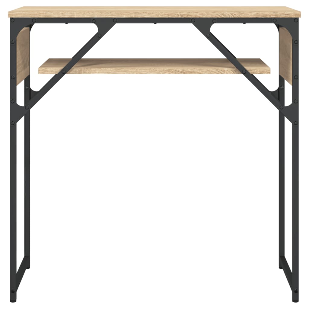 Konsolentisch mit Ablage Sonoma-Eiche 75x30x75cm Holzwerkstoff