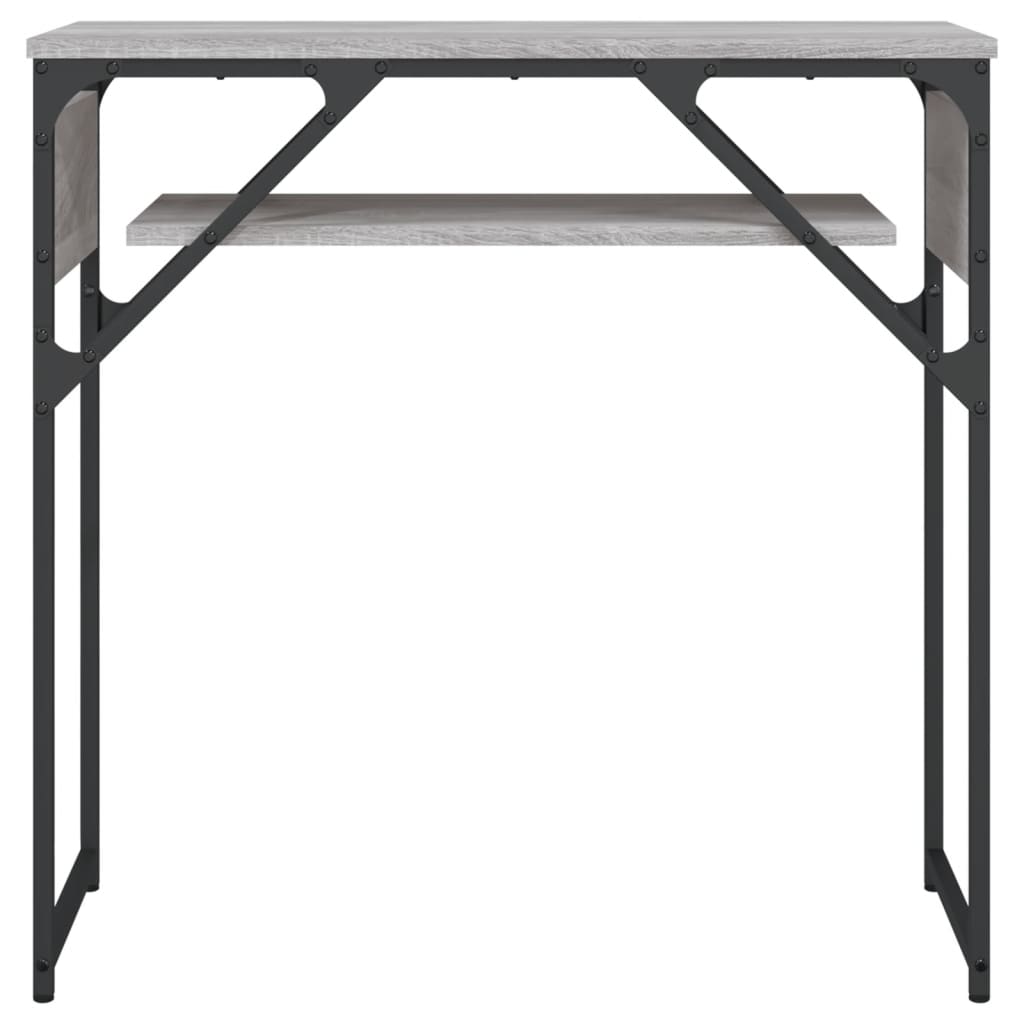 Konsolentisch mit Ablage Grau Sonoma 75x30x75cm Holzwerkstoff