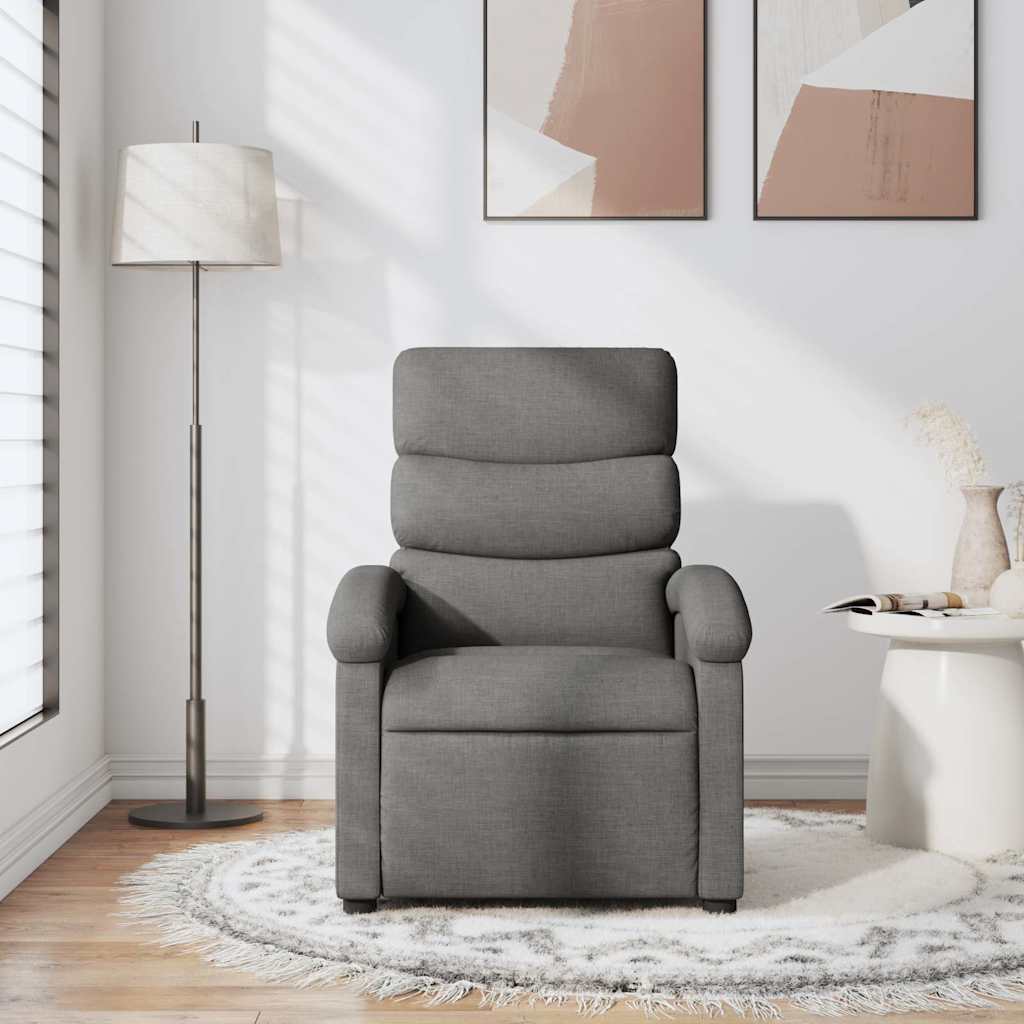 Relaxsessel Dunkelgrau Stoff