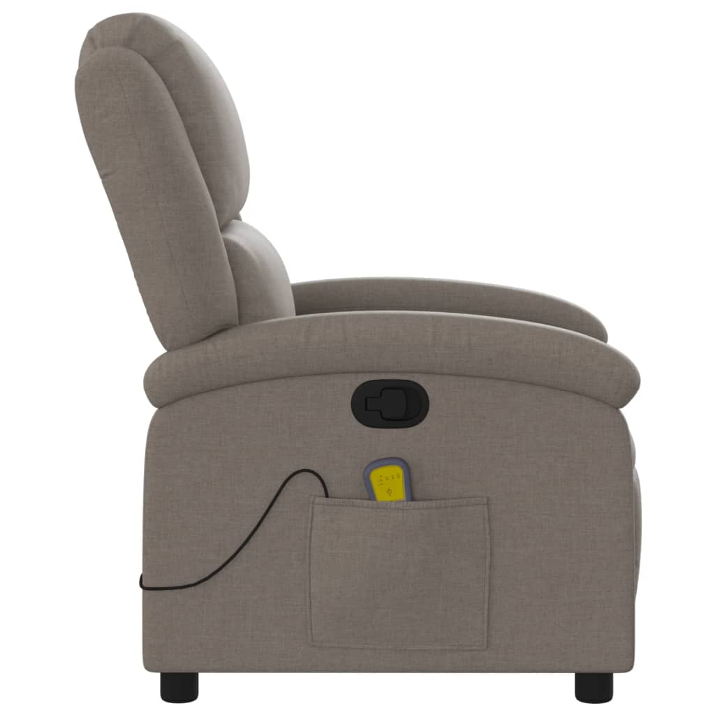 massage chair taupe fabric