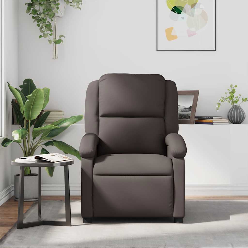 Relaxsessel Dunkelbraun Echtleder