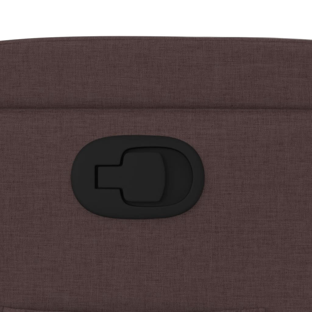 Relaxing Chair Dark Brown Fabric