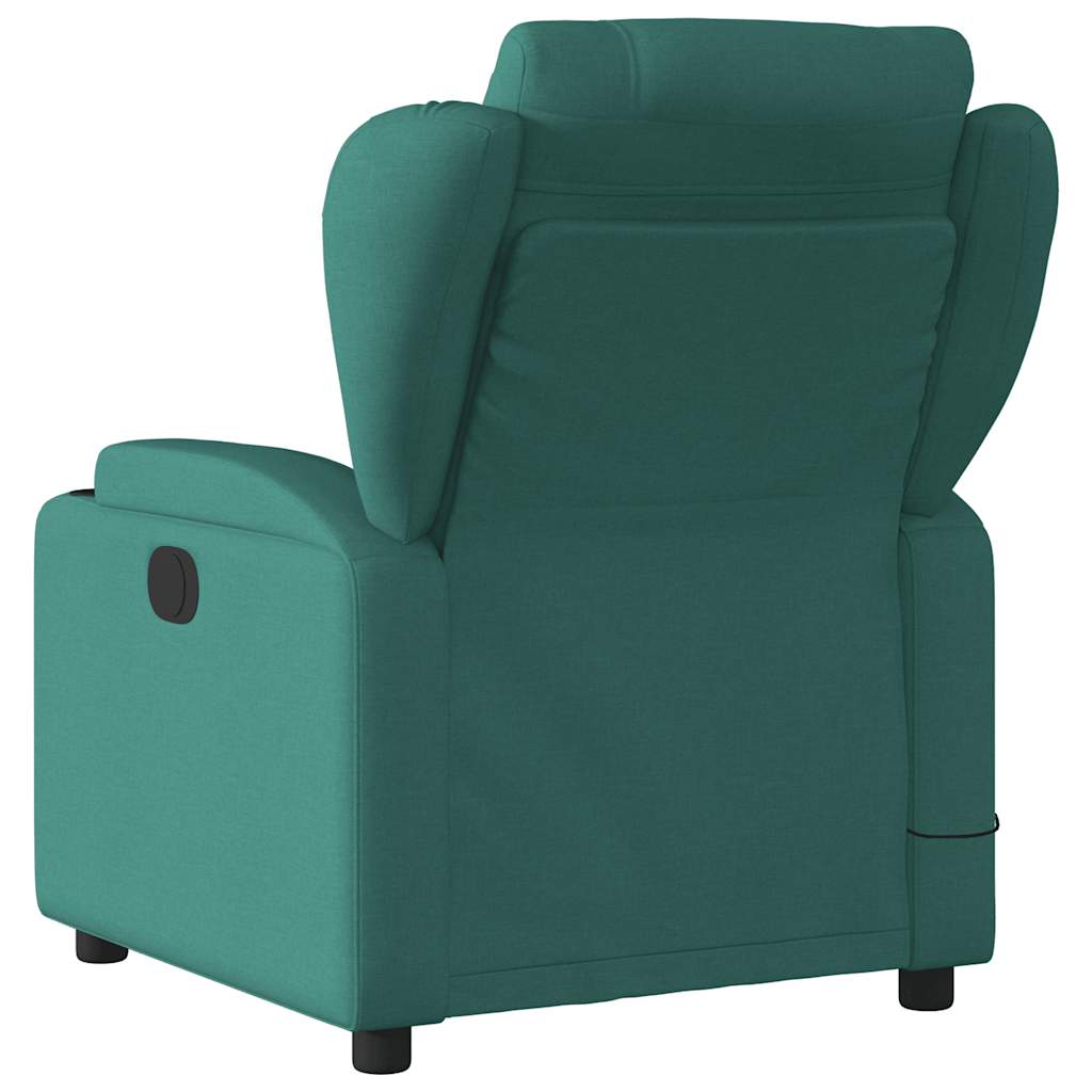 Massage Chair Dark Green Fabric