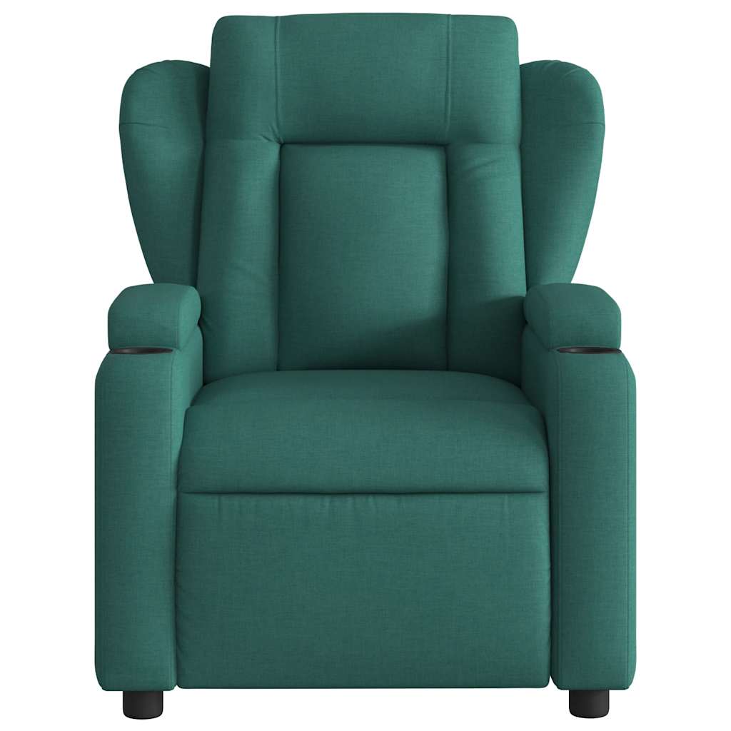 Massage Chair Dark Green Fabric