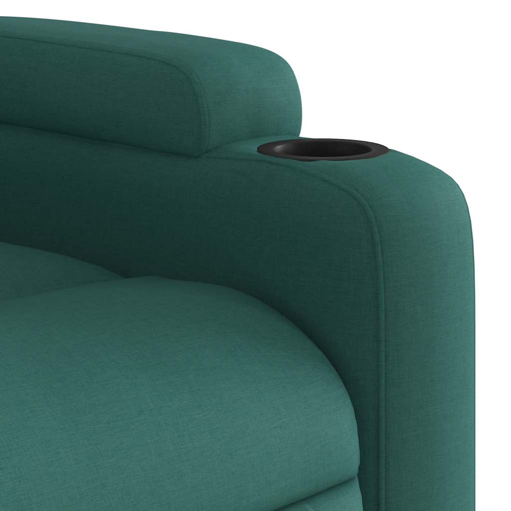 Massage Chair Dark Green Fabric