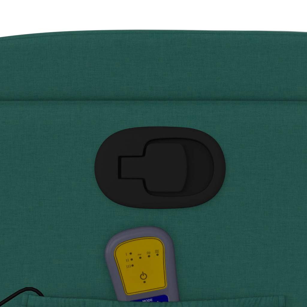 Massage Chair Dark Green Fabric