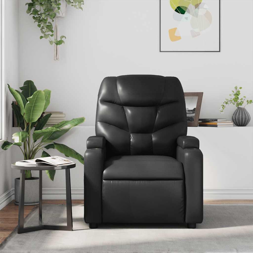 Massagesessel Schwarz Kunstleder
