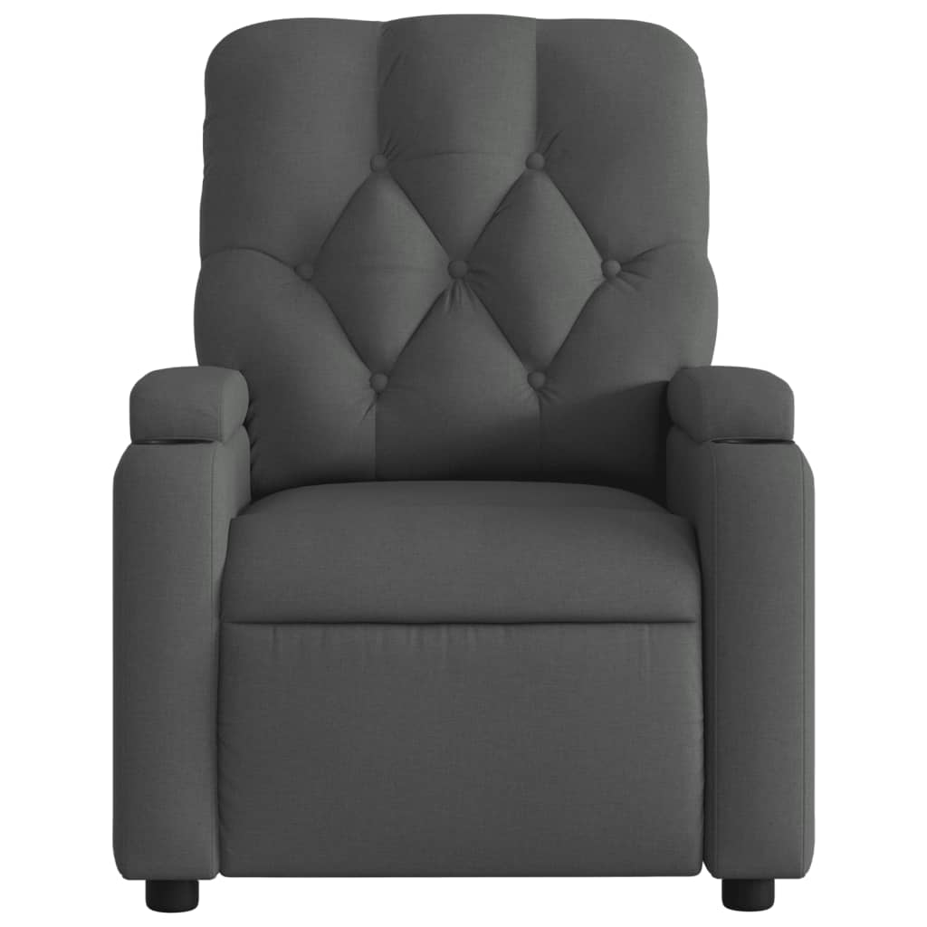Relaxing Chair Dark Gray Fabric