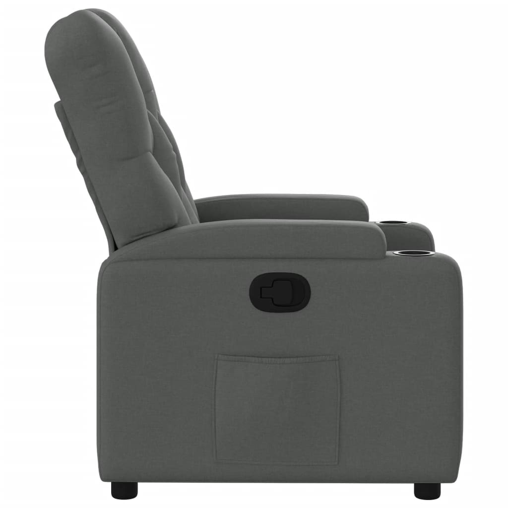 Relaxing Chair Dark Gray Fabric