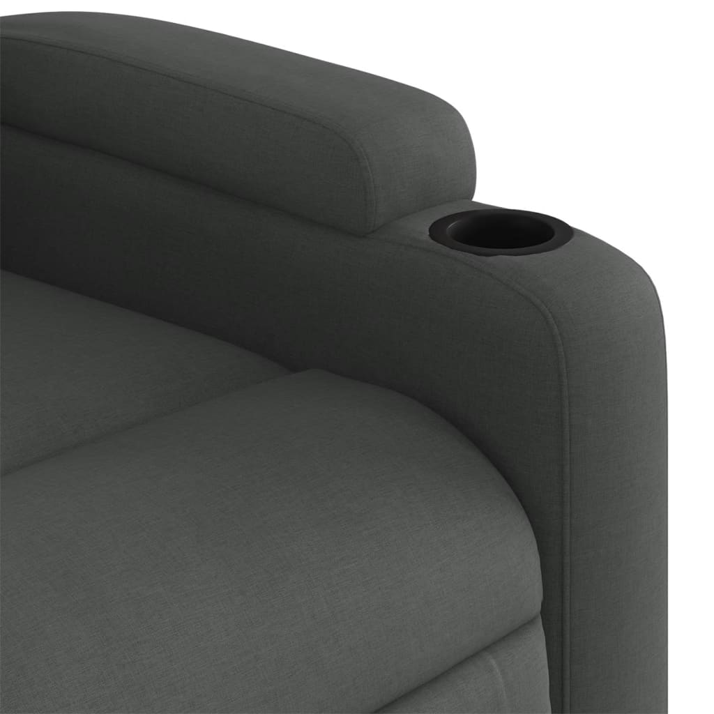 Relaxing Chair Dark Gray Fabric