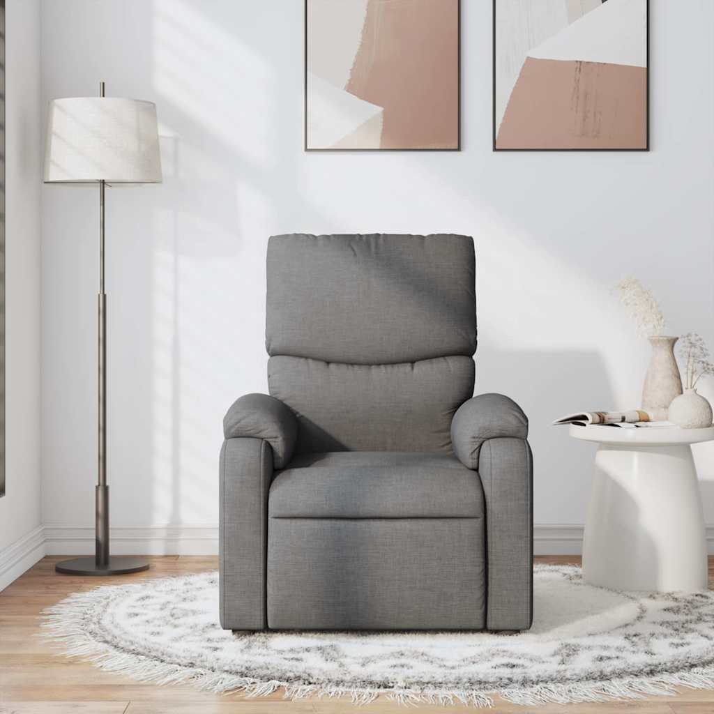 Massage Chair Dark Gray Fabric