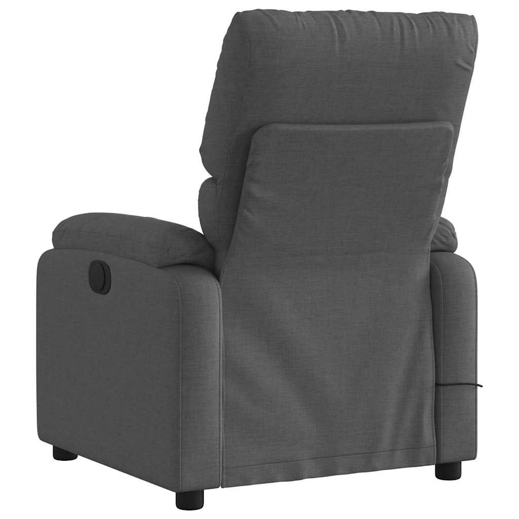 Massage Chair Dark Gray Fabric