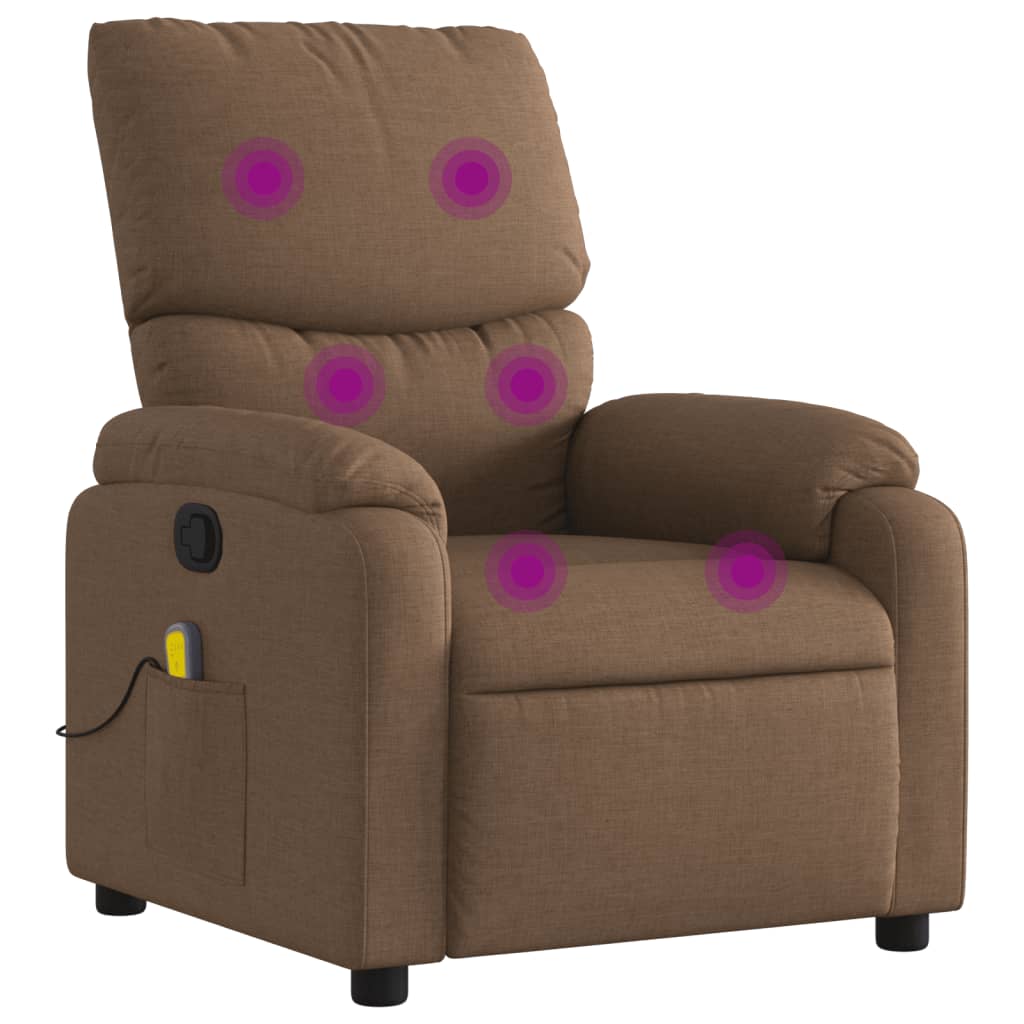 massage chair brown fabric