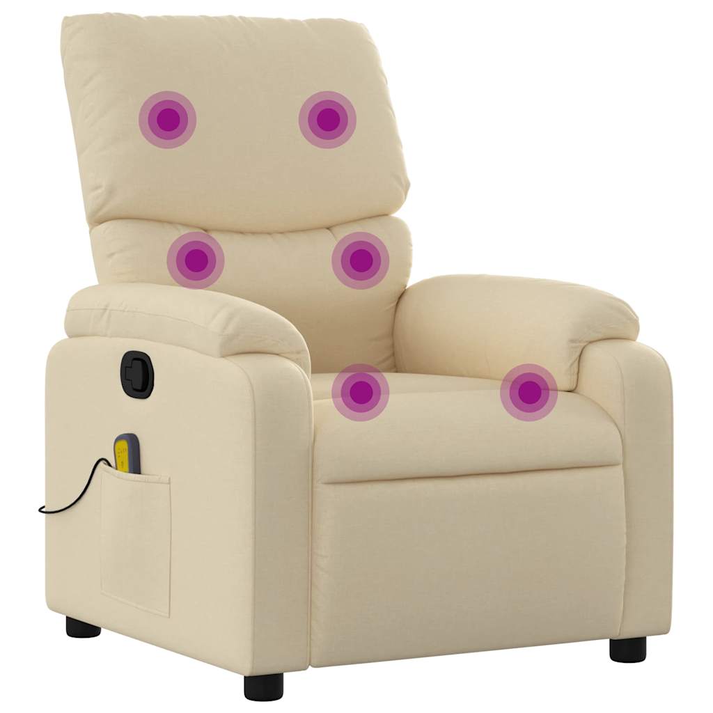massage chair cream fabric