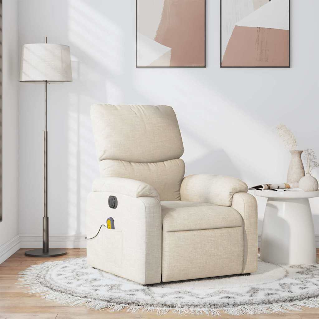 massage chair cream fabric