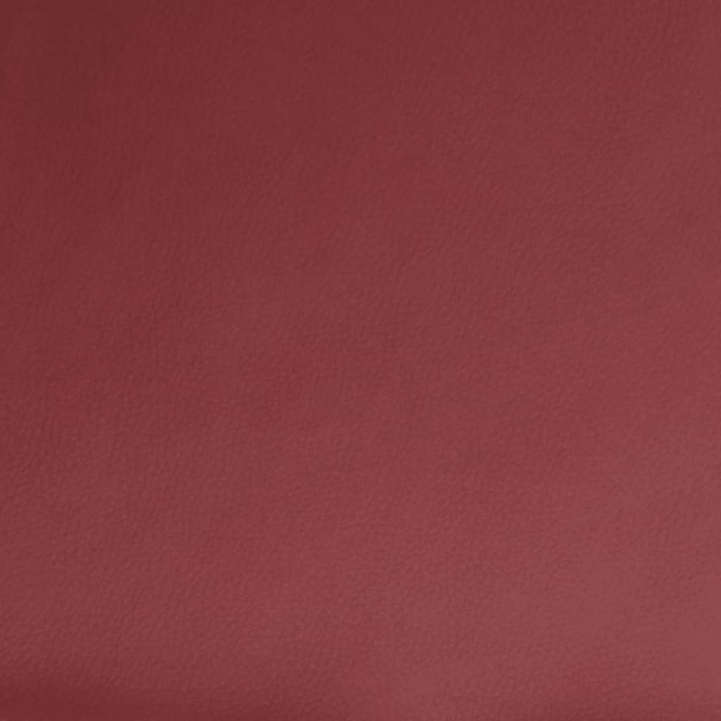 Relaxing chair wine red artificial leather