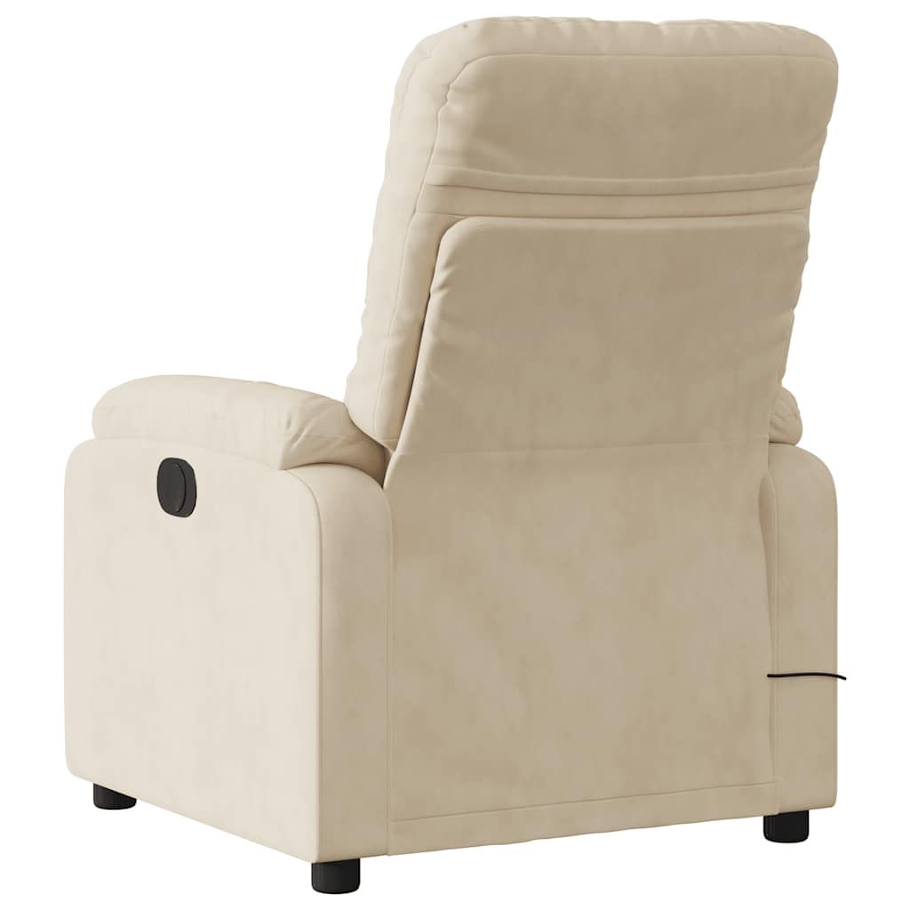 Massage chair cream microfiber fabric