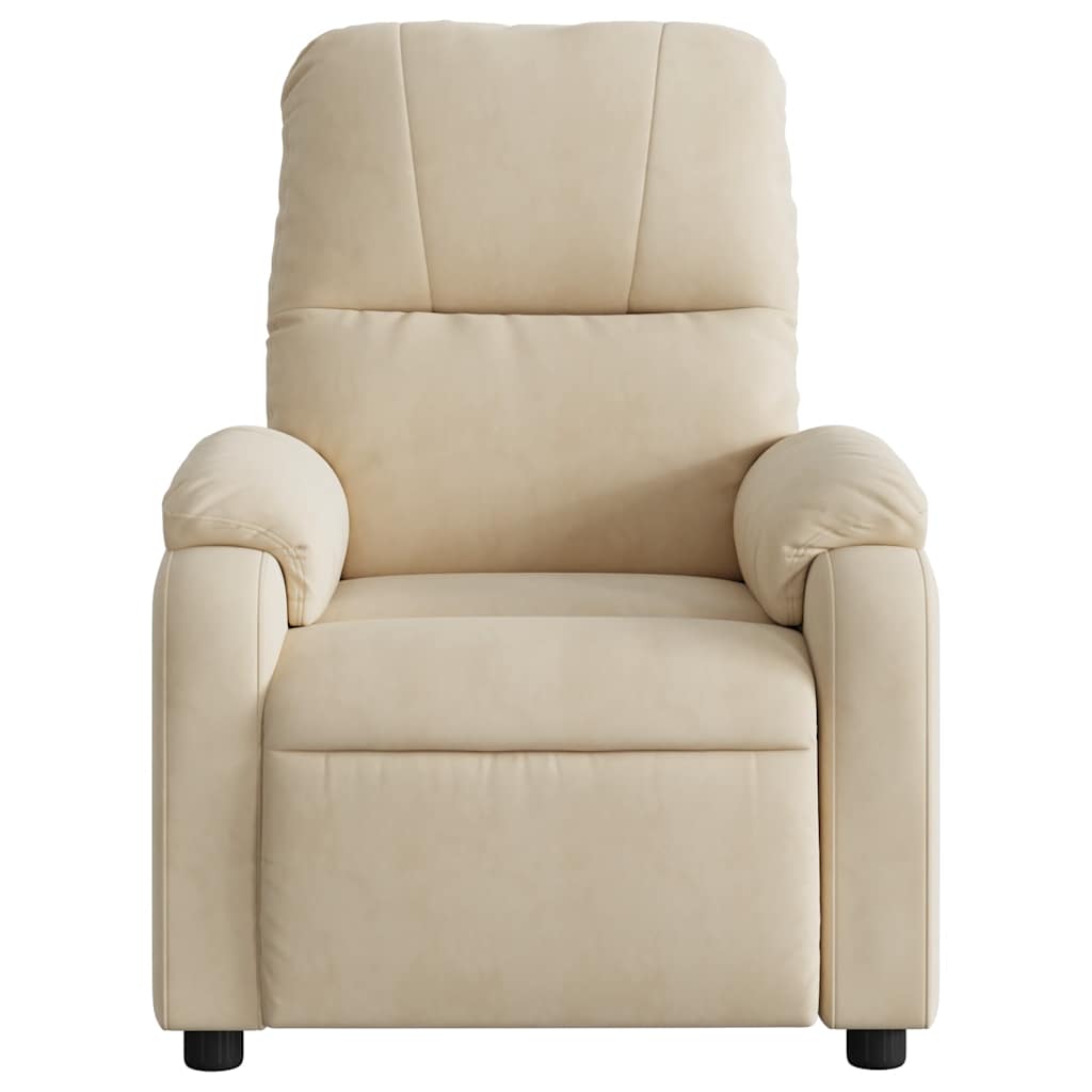 Massage chair cream microfiber fabric