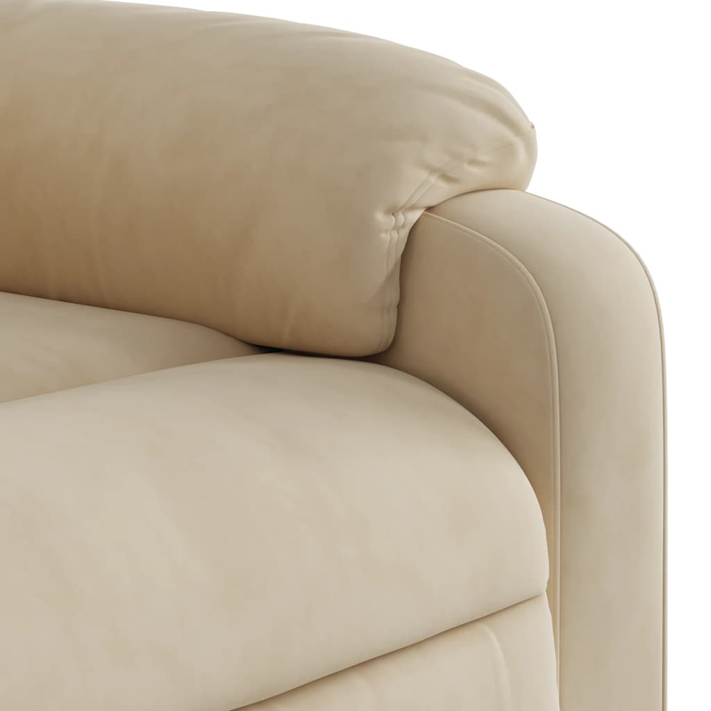 Massage chair cream microfiber fabric